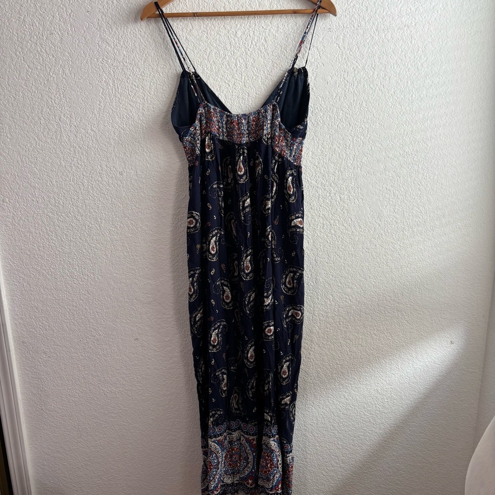 Navy Paisley Halter Maxi Dress - Women - Picture 10 of 11